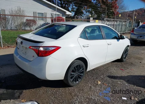 2015 Toyota Corolla S Plus z USA, uszkodzony, nr VIN 2T1BURHEXFC397894